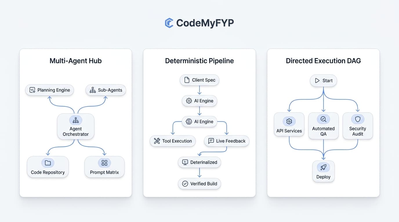 CodeMyFYP Deterministic Architecture & Multi-Agent Execution Topology